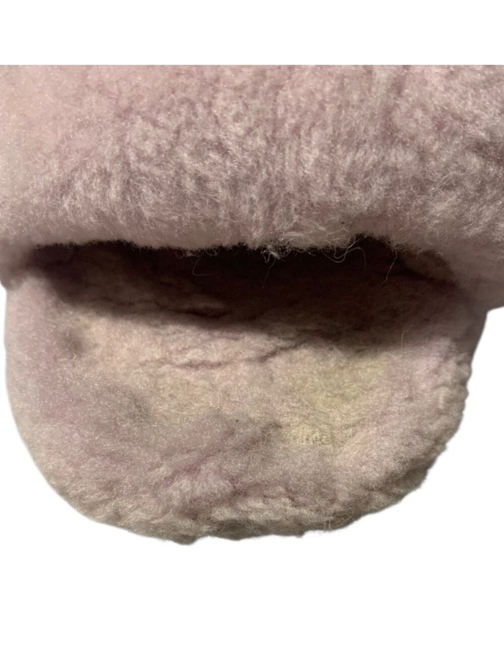 UGG Pink Fluff Yeah Sheepkin Slide-On Open Toe Ankle Strap Platform Slippers 8 - Picture 7 of 8